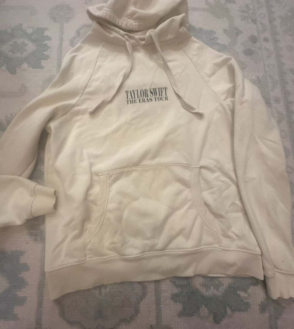 Taylor Swift M The Eras Tour Hoodie Cream Medium
